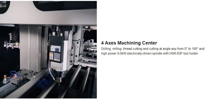Axis Cnc Curtain Wall Drilling Milling Center
